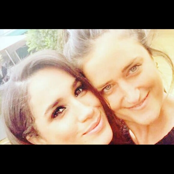 Meghan Markle et Violet von Westenholz, proche amie du prince Harry qui aurait joué les entremetteuses entre eux, lors du tournoi de Wimbledon à Londres en juillet 2016, photo Instagram.