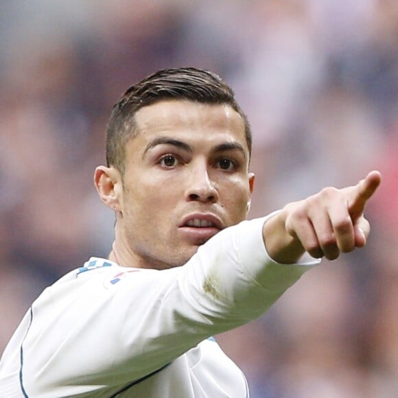 Cristiano Ronaldo, ballon d'or 2017 lors du match Real Madrid contre le FC Seville à Madrid le 9 décembre 2017.