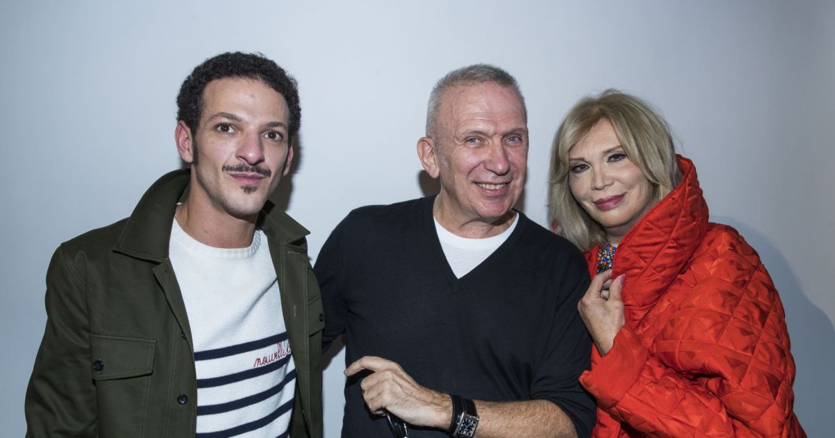 Vincent Dedienne, Jean-Paul Gaultier et Amanda Lear au défilé de mode