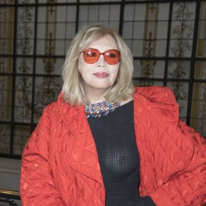 Amanda Lear au défilé de mode Jean Paul Gaultier, collection haute couture printemps-été 2018, à Paris. Le 24 janvier 2018 © Olivier Borde / Bestimage