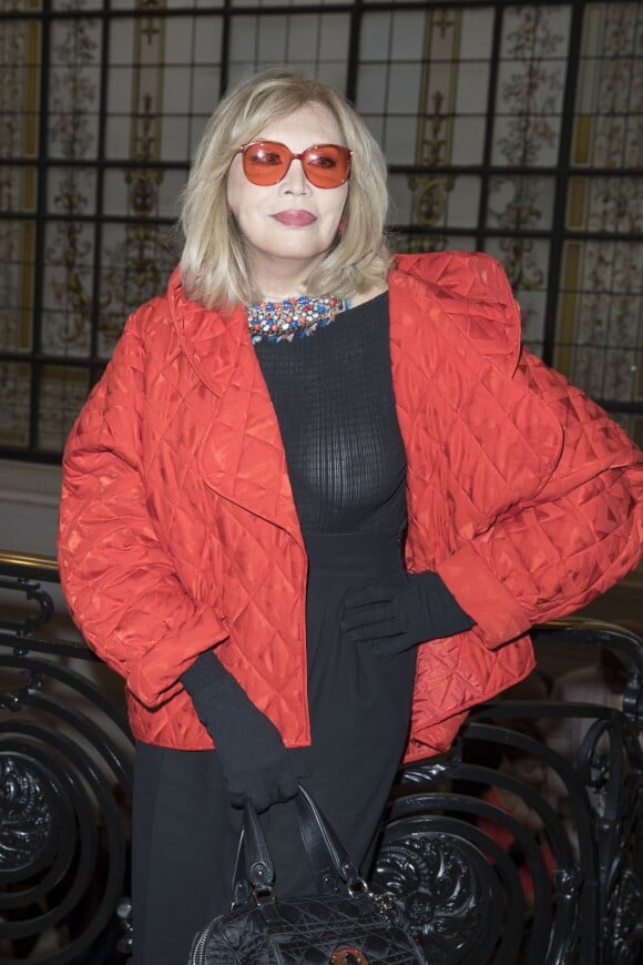 Amanda Lear au défilé de mode Jean Paul Gaultier, collection haute couture printemps-été 2018, à Paris. Le 24 janvier 2018 © Olivier Borde / Bestimage