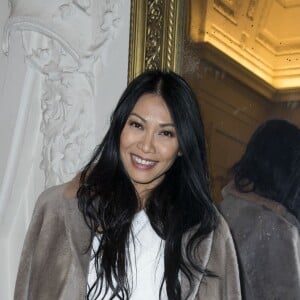 Anggun au défilé de mode Jean Paul Gaultier, collection haute couture printemps-été 2018, à Paris. Le 24 janvier 2018 © Olivier Borde / Bestimage