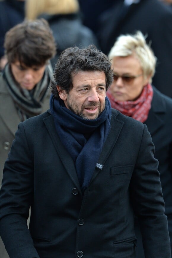 Patrick Bruel - Sorties de l'église de la Madeleine après les obsèques de Johnny Hallyday à Paris le 9 décembre 2017. © Veeren / Bestimage