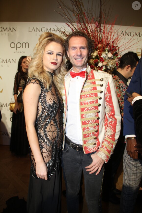 Julie Jardon et son nouveau compagnon Nicolas Mereau à la soirée Couture Ball au Mona Bismarck American Center à Paris, le 26 janvier 2018. © Philippe Baldini/Bestimage