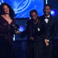 Rihanna et Kendrick Lamar lors de la 60e cérémonie des Grammy Awards au Madison Square Garden de New York le 28 janvier 2018.