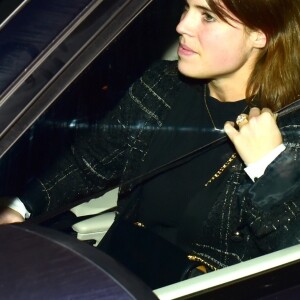 La princesse Eugenie d'York à la sortie du Arts Club à Londres le 29 janvier 2018.