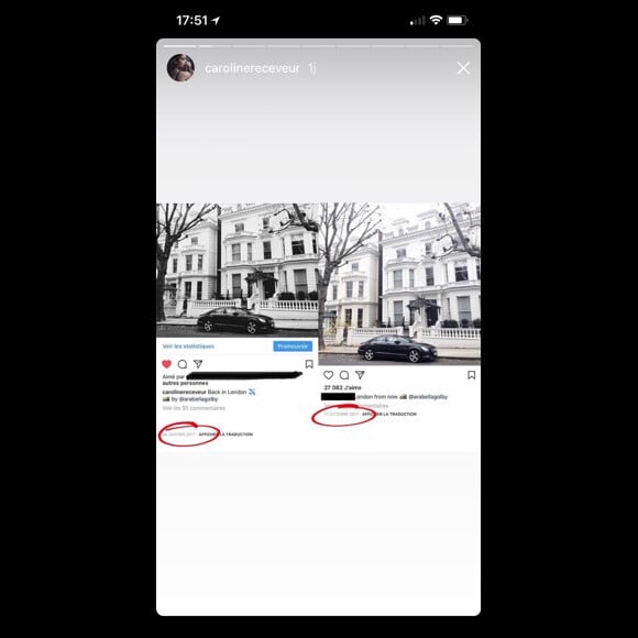Caroline Receveur pointe du doigt Nabilla sur Instagram... sans la mentionner. Le 29 janvier 2018.