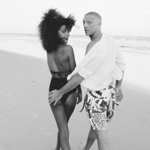 Tina Kunakey et Vincent Cassel. Janvier 2018.