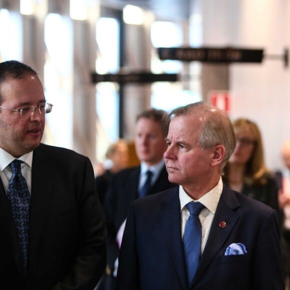 Kate Catherine Middleton (enceinte), duchesse de Cambridge et la princesse Victoria de Suède - Visite de l'Institut Karolinska à Stockholm. Le 31 janvier 2018  Here, Prince William, Duke of Cambridge, Catherine, Duchess of Cambridge, Crown Princess Victoria, Crown Prince Daniel at the Karolinska Institute where they meet academics and practitioners to discuss Sweden's approach to managing mental health challenges.31/01/2018 - Stockholm