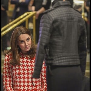 Catherine Kate Middleton (enceinte), duchesse de Cambridge lors de la visite du Department Store NK à Stockholm le 31 janvier 2018.  31st January 2018 Stockholm Sweden Britain's Prince William and Catherine, the Duchess of Cambridge, accompanied by Crown Princess Victoria and Prince Daniel visit the department store 'NK' to see showcased UK designs31/01/2018 - Stockholm