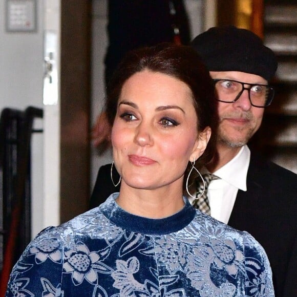 La duchesse Catherine de Cambridge en Erdem à la Fotografiska Gallery à Stockholm le 31 janvier 2018.