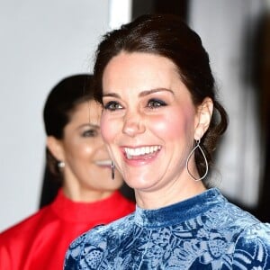 La duchesse Catherine de Cambridge en Erdem à la Fotografiska Gallery à Stockholm le 31 janvier 2018.