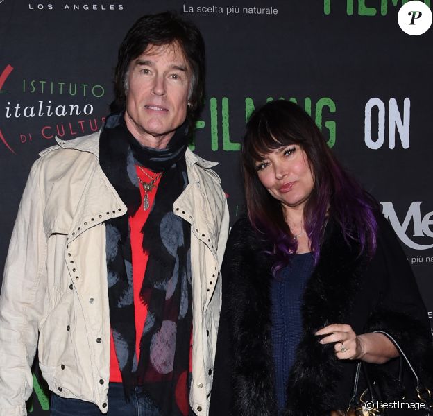 Ronn Moss et sa femme Devin DeVasquez à la soirée Italian Institute of Culture Los Angeles Creativity awards au théâtre Harmony Gold à Hollywood, le 31 janvier 2018.