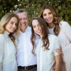 La reine Rania de Jordanie et le roi Abdullah II de Jordanie, photo Instagram en septembre 2017 pour l'anniversaire de leurs filles Iman et Salma.