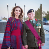 La reine Rania de Jordanie et le roi Abdullah II de Jordanie lors de la Parade du Drapeau en septembre 2017, photo Instagram