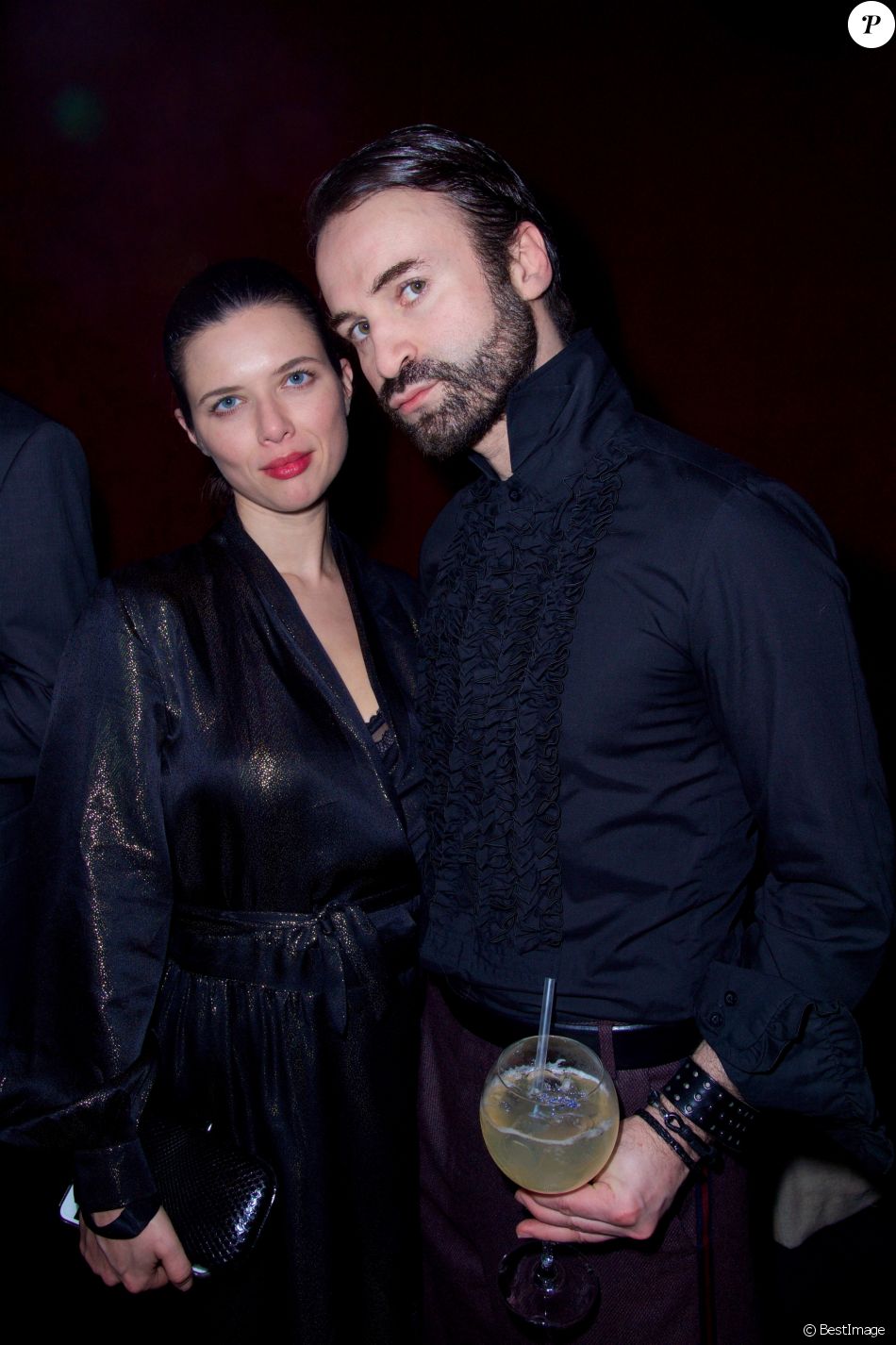 Exclusif - Caterina Minthe et Jean-Pierre Calvagrac lors de la soirée de lancement l'Oréal ...