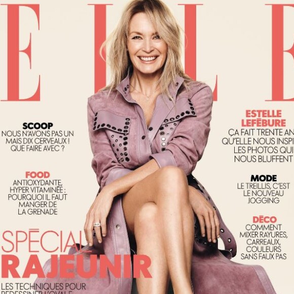 Couverture du magazine "ELLE" en kiosques le 2 février 2018.