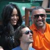 Amel Bent et son ami Patrick Antonelli, Sofia Essaïdi - People aux Internationaux de France de tennis de Roland Garros à Paris, le 5 juin 2014.