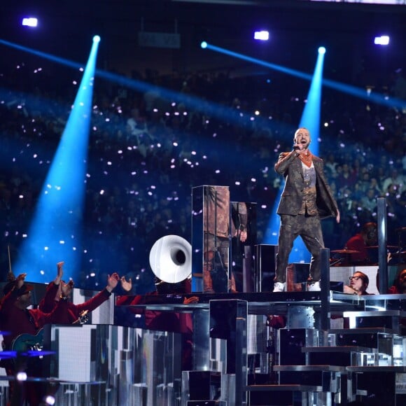 Justin Timberlake - Concert Pepsi du Super Bowl LII à l'U.S. Bank Stadium. Minneapolis, le 4 février 2018.