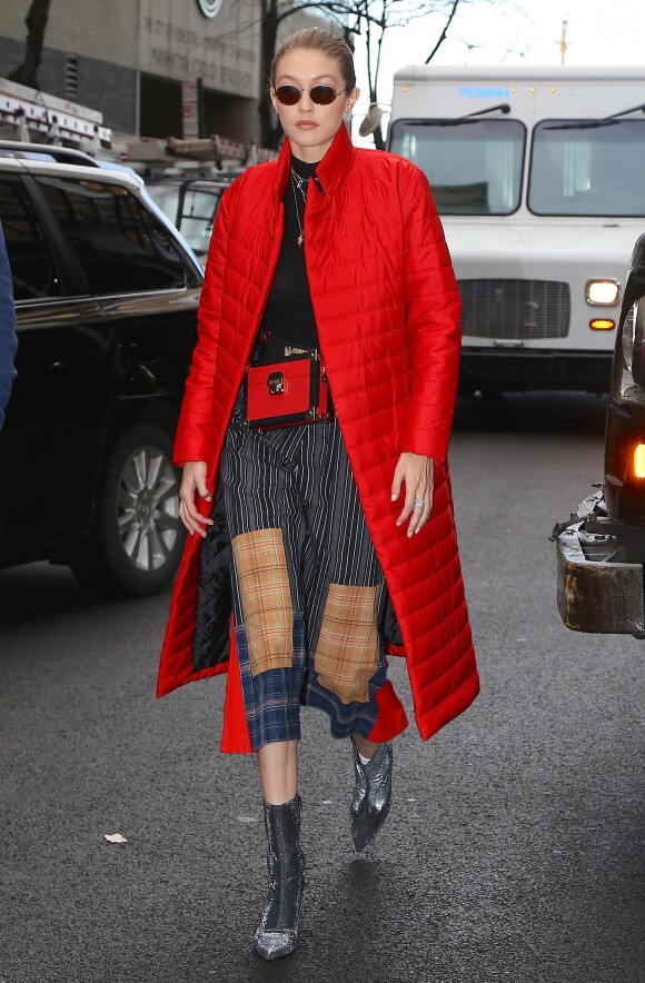 Gigi Hadid à New York le 23 janvier 2018.