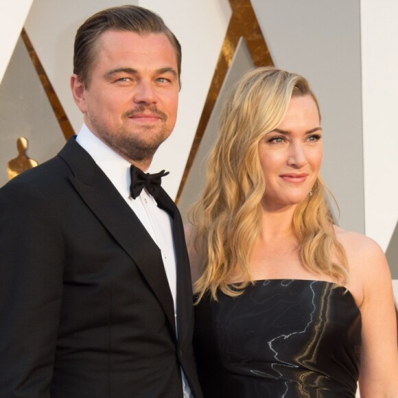 Leonardo DiCaprio et Kate Winslet - Arrivées à la 88ème cérémonie des Oscars à Hollywood, le 28 février 2016.