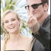 Diane Kruger et Quentin Tarantino au photocall du film "Inglourious Basterds" au Festival de Cannes le 20 mai 2009