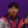 Yura Min et Alexander Gamelin (KOR) lors du programme court de patinage aux JO de Pyeongchang 2018.