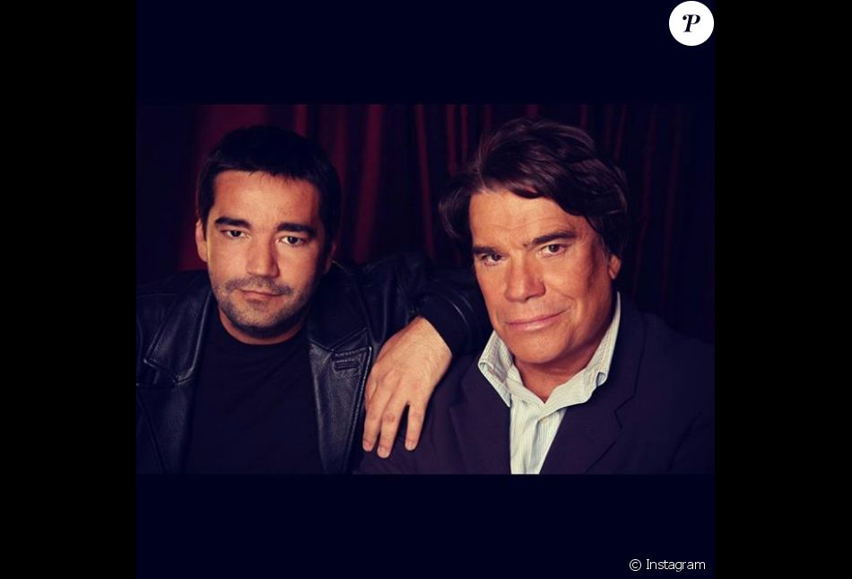 Stéphane Tapie et son père Bernard Tapie. - Purepeople