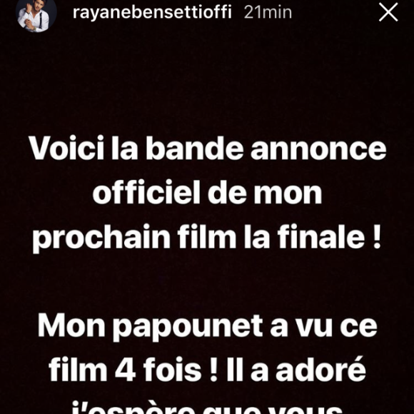 Rayane Bensetti remercie ses fans pour leur soutien après la mort de son père.