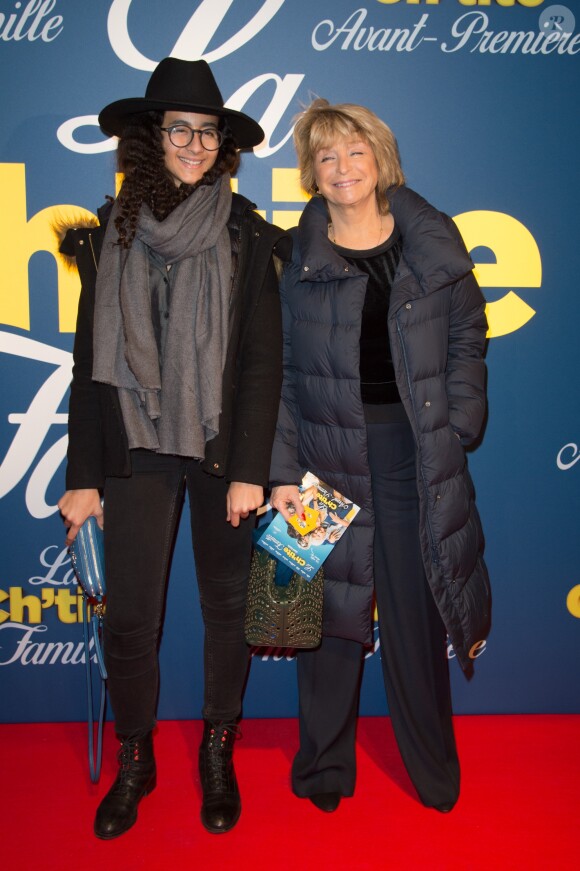 Danièle Thompson et Lina Jamil à la première de "La Ch'tite Famille" au cinéma Gaumont-Opéra à Paris, le 14 février 2018. © Guirec Coadic/Bestimage