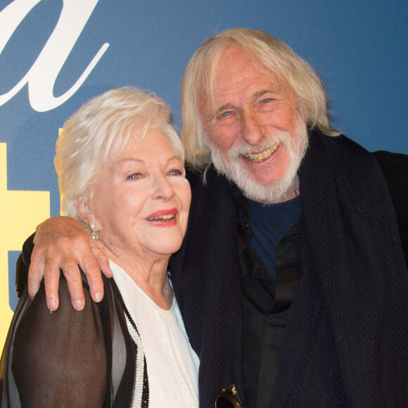 Line Renaud et Pierre Richard à la première de "La Ch'tite Famille" au cinéma Gaumont-Opéra à Paris, le 14 février 2018. © Guirec Coadic/Bestimage