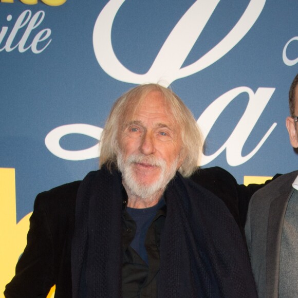 Pierre Richard et Dany Boon à la première de "La Ch'tite Famille" au cinéma Gaumont-Opéra à Paris, le 14 février 2018. © Guirec Coadic/Bestimage