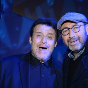 Semi-exclusif - Guy Lecluyse et Kad Merad - After-party du film "La Ch'tite Famille" à la discothèque Yoyo à Paris, France, le 14 février 2018. Evènement organisé par Five Eyes Production. © Rachid Bellak/Bestimage