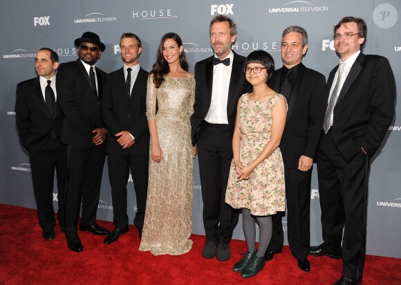 L'équipe de la série Dr House le 20 avril 2012 à Los Angeles pour fêter la fin du show.