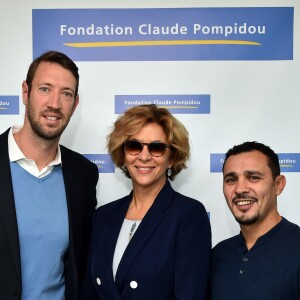 Exclusif - Alain Bernard, Corinne Touzet et Brahim Asloum - Journée caritative au profit de la Fondation Claude Pompidou à l'Hippodrome de la Côte d'Azur à Cagnes-sur-Mer, le 11 février 2018. © Bruno Bebert/LMS/Bestimage