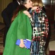Livia Firth Giuggioli et Anna Wintour à la réception organisée pour célébrer le "Commonwealth Fashion Exchange" au Palais de Buckingham à Londres, le 19 février 2018.