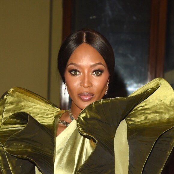 Naomi Campbell à la réception organisée pour célébrer le "Commonwealth Fashion Exchange" au Palais de Buckingham à Londres, le 19 février 2018.