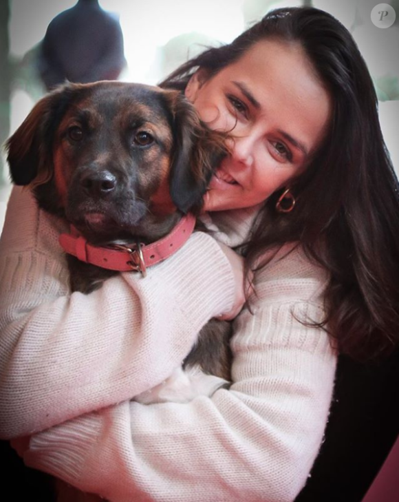 Pauline Ducruet, fille de la princesse Stéphanie de Monaco, avec sa chienne Mala, photo Instagram du 19 février 2018.