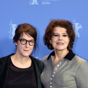 Ursula Meier, Fanny Ardant - Photocall du film "Ondes de choc - Journal de ma tête" lors du 68ème Festival du Film de Berlin, La Berlinale. Le 19 février 2018