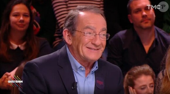 Jean-Pierre Pernaut, présentateur du JT de 13h sur TF1, invité de Yann Barthès dans "Quotidien" (TMC) le 20 février 2018.