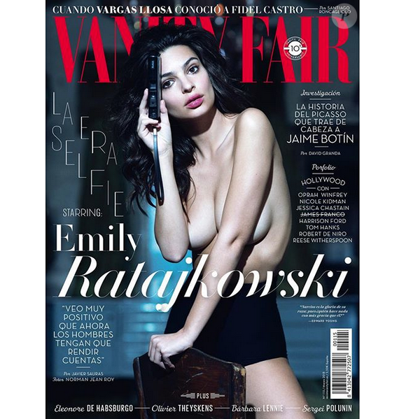 Emily Ratajkowski en couverture de Vanity Fair España. Février 2018.