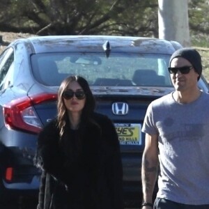 Exclusif - Megan Fox et son mari Brian Austin Green font des courses au Country Mart à Malibu, le 25 janvier 2018