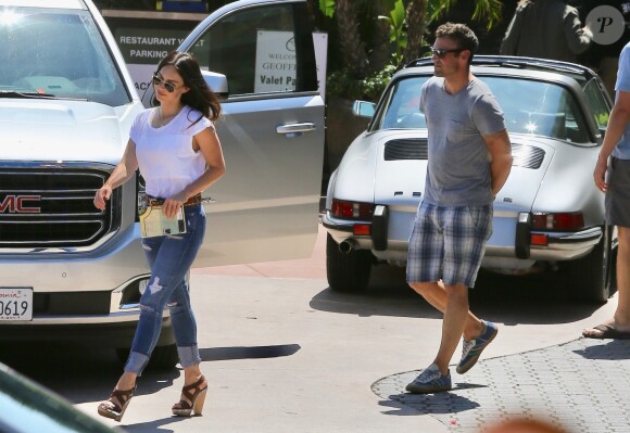 Exclusif - Megan Fox et son mari Brian Austin Green vont déjeuner au restaurant "Geoffrey's" à Malibu, le 8 août 2017.