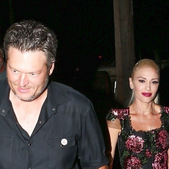 Gwen Stefani et son compagnon Blake Shelton chantent au festival Ole Red à Tishomingo le 30 septembre 2017.