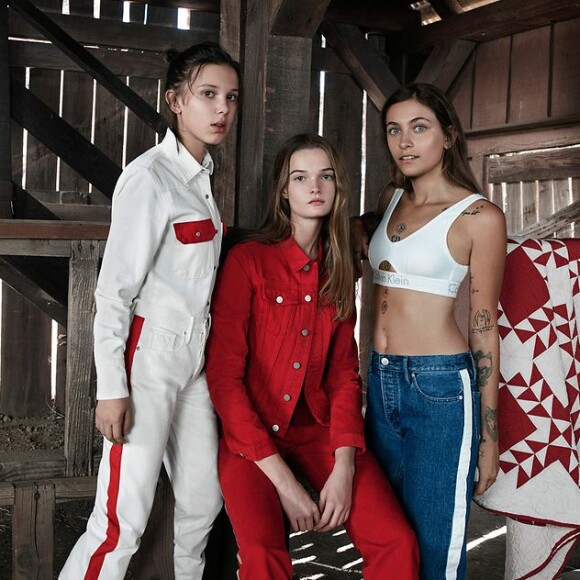 Paris Jackson, Millie Bobby Brown et Lulu rejoignent la campagne #MYCALVINS de CALVIN KLEIN. Photo par Willy Vanderperre.
