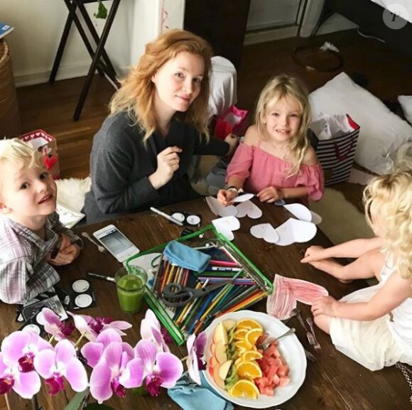 La femme de James Van Der Beek et leurs enfants, Instagram, 14 février 2018