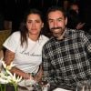Robert Pirès et sa femme Jessica lors du dîner "Global Gift Celebration" à Londres, le 26 février 2018.
