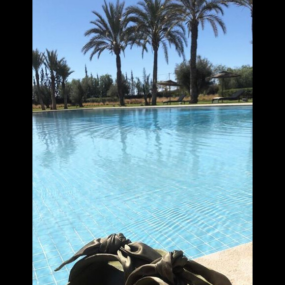 Vitaa se la coule douce à Marrakech, en famille, pour les vacances de février. Instagram, février 2018.