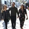 Eva Longoria, enceinte, son mari José Baston et sa fille aînée, à Beverly Hills. Le 25 janvier 2018