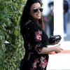Eva Longoria, enceinte, est allée déjeuner en famille au restaurant E Baldi à Beverly Hills. Le 25 janvier 2018